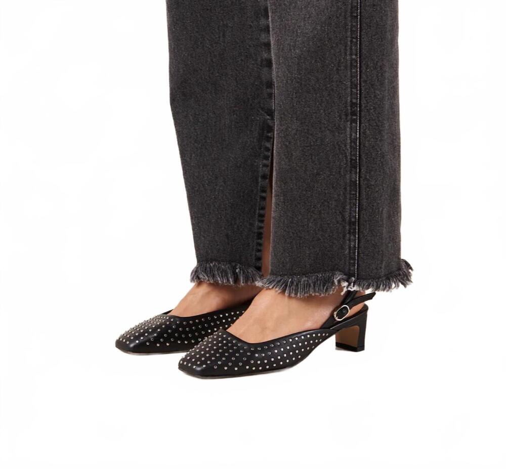 NEW ALOHAS women's lindy studs pumps in black